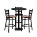 30RD BK Bar Table-CY WD Seat