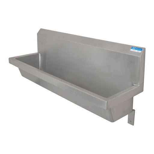 BK Resources MSU-60 Stainless Steel 60" Urinal W/O Flush Pipe