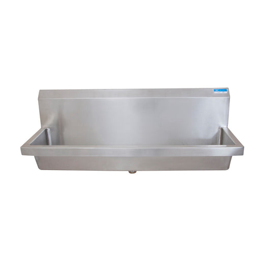 BK Resources MSU-72 Stainless Steel 72" Urinal W/O Flush Pipe