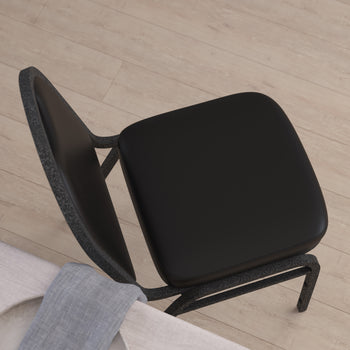 Black/Silver Vein Stack Chair