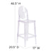 Oval Back Ghost Barstool