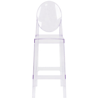 Oval Back Ghost Barstool