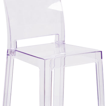 Square Back Ghost Stool