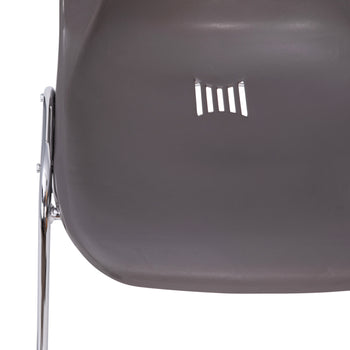 Gray Plastic Stack Chair