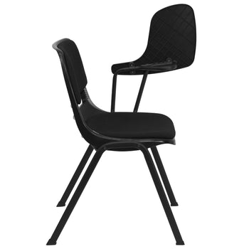 Black Plastic Tablet Arm Chair