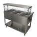 BK Resources SG-FCS-2 Cafeteria Shelf With Sneeze Guard For 2 Well 