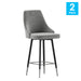 2PK GY Leather Counter Stools