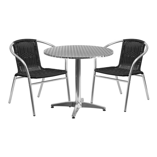 31.5RD Aluminum Table/2 Chairs
