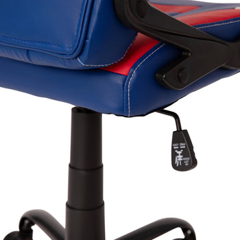 Red & Blue Swivel Gaming Chair