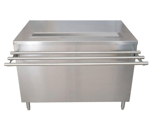BK Resources US-3048C-S Stainless Steel Cashier-Serve Counter Sliding Doors Drop Shelf 30 x 48