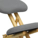 Gray Mobile Wood Kneeler Chair