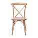 Medium Wood Grain X-Back Chair