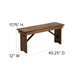 9'x40" Farm Table/4 Bench Set