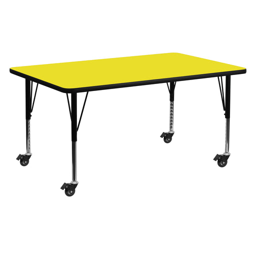24x60 Yellow Activity Table