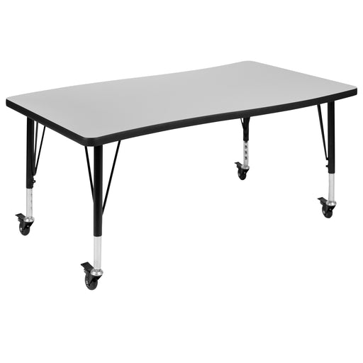 28"Wx48"L Grey Activity Table