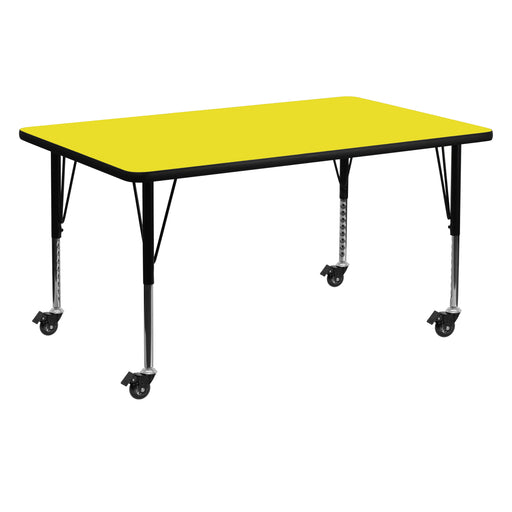 30x60 Yellow Activity Table