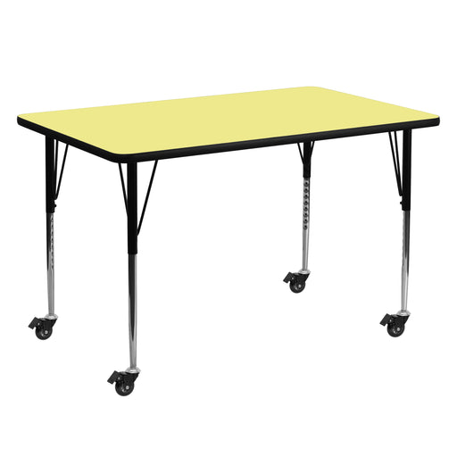 30x60 Yellow Activity Table