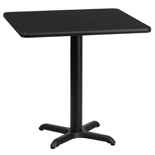 24SQ Black Table-22x22 X-Base