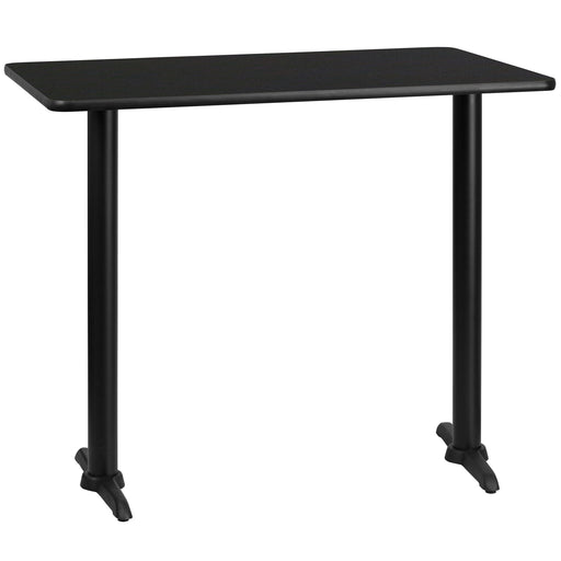 30x48 Black Table-5x22 T-Base
