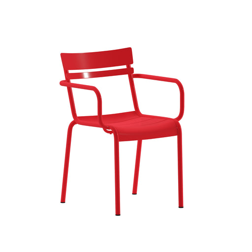 Red Steel Arm Chair