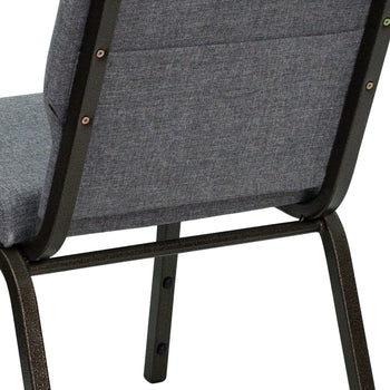 Gray Fabric Church Chair