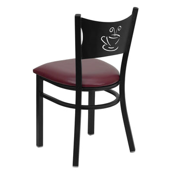 Black Coffee Chair-Burg Seat