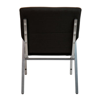 Black Fabric Church Arm Chair