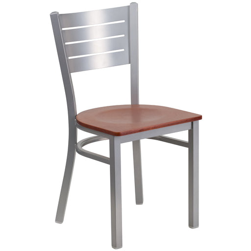 Silver Slat Chair-Chy Seat