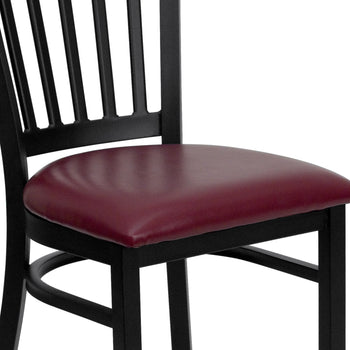 Black Vert Chair-Burg Seat