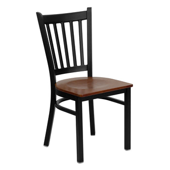 Black Vert Chair-Cherry Seat