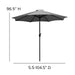 Faux Teak Patio Table-Umbrella
