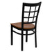 Black Window Chair-Cherry Seat