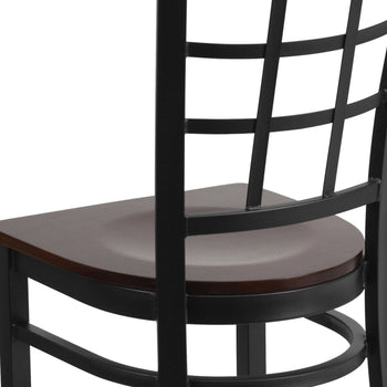 Black Window Chair-Wal Seat