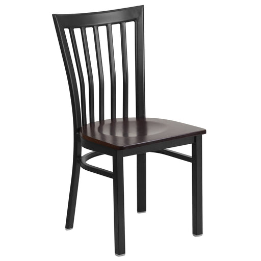 Black School Chair-Wal Seat