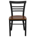 Black Ladder Chair-Cherry Seat