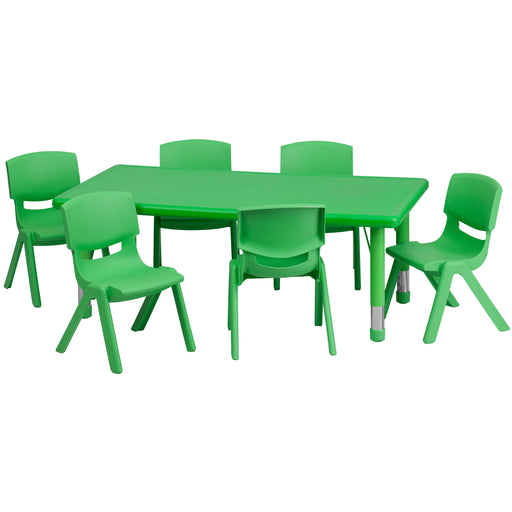 24x48 Green Activity Table Set