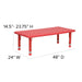 24x48 Red Activity Table Set