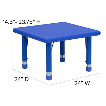 Blue Preschool Activity Table