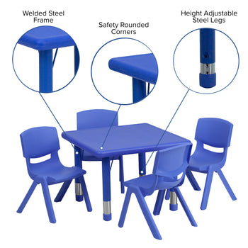 24SQ Blue Activity Table Set