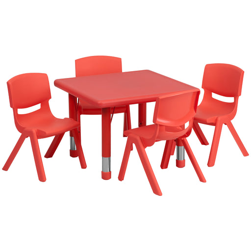 24SQ Red Activity Table Set