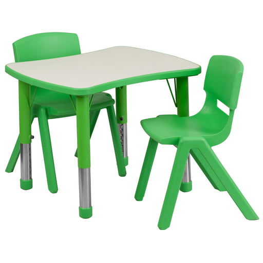 21x26 Green Activity Table Set