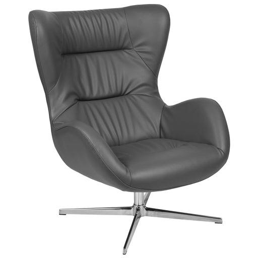 Gray LeatherSoft Swivel Chair