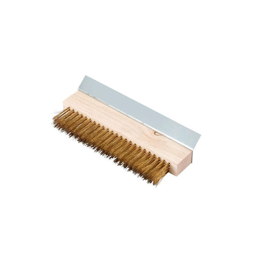 CAC China B2PO-10H Pizza Oven Brush Head with Scraper 10-inches Length