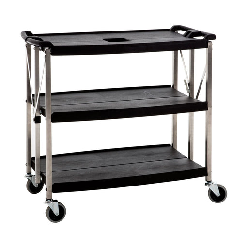 CAC China BTCF-39S 3-Tier Foldable Utility Cart 39-inches Length x 20-3/4-inchesW x 36-inches Height