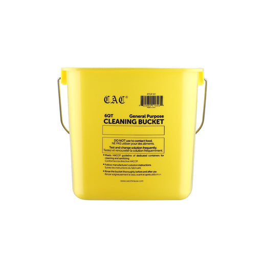 CAC China BTGP-6Y Yellow General Purpose Cleaning Bucket 6 quart