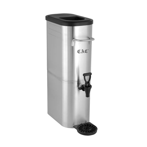 CAC China BVDS-IT3 Iced Tea Dispenser Stainless Steel Slim with Valve 3 Gallon