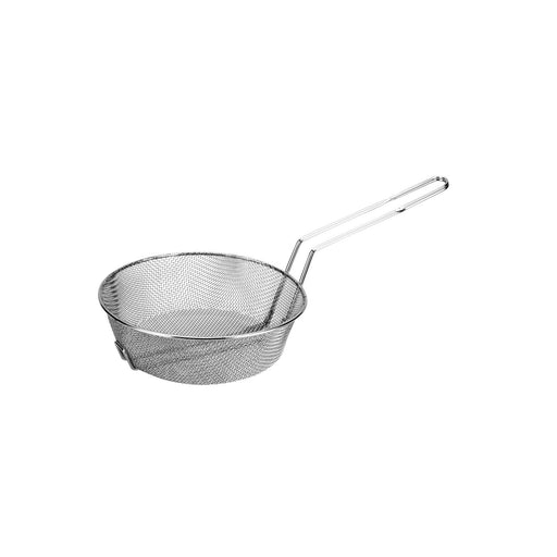 CAC China CBKR-8F 8-inches Diamater Nickel-Plated Metal Round Culinary Basket Fine Mesh