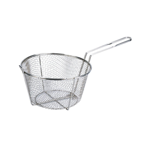 CAC China FBR4-11 11-1/2-inches Diamater Nickel-Plated Metal Round Fry Basket 1/4-inches Mesh