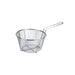CAC China FBR4-9 9-1/2-inches Diamater Nickel-Plated Metal Round Fry Basket 1/4-inches Mesh
