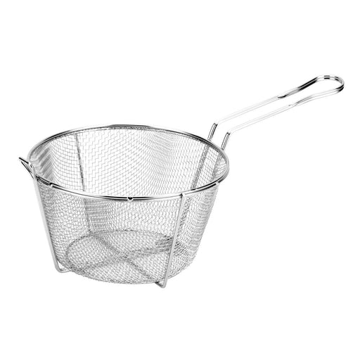 CAC China FBR8-011 11-1/2-inches Diamater Nickel-Plated Metal Round Fry Basket 1/8-inches Mesh